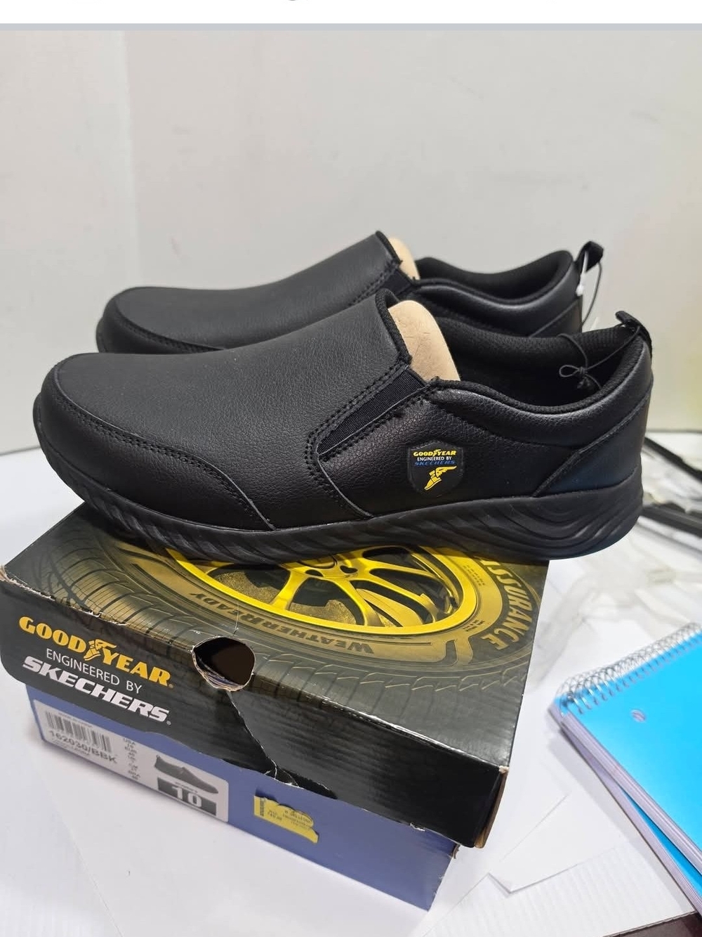 Skechers x Goodyear Women’s Black Slip-On Loafers